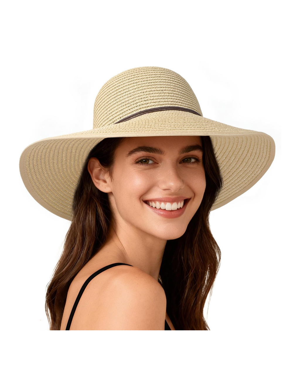 Sun Hats for Women, UPF 50+ Sun Protection, Beach Hat with | Beige | Size OS